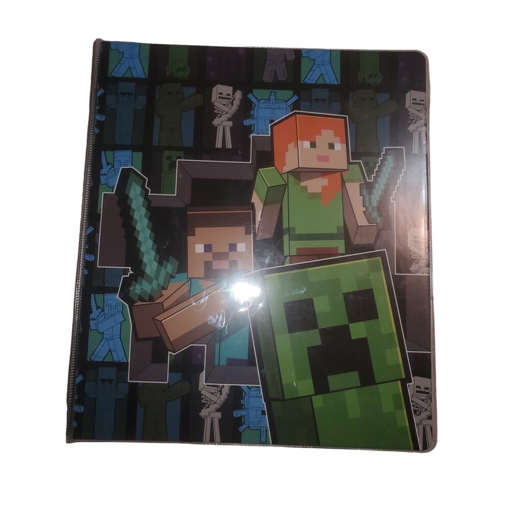 Minecraft three-ring binder